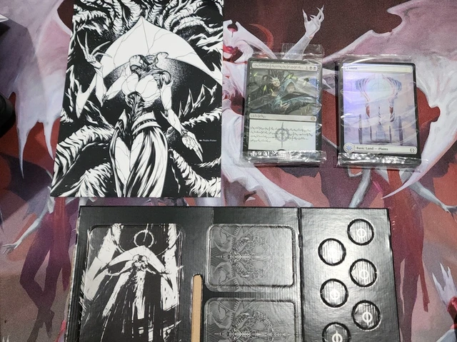 MTG All Will Be One Compleat Bundle Promos- Phyrexian Arena & Foil Lands