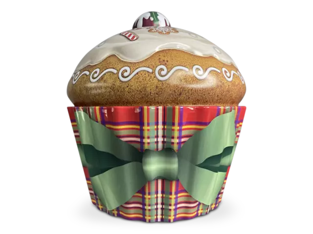 Cookie Box, Caja de Regalo, Caja Pasteles, Lata Motivo: Navidad Cupcake Pudín