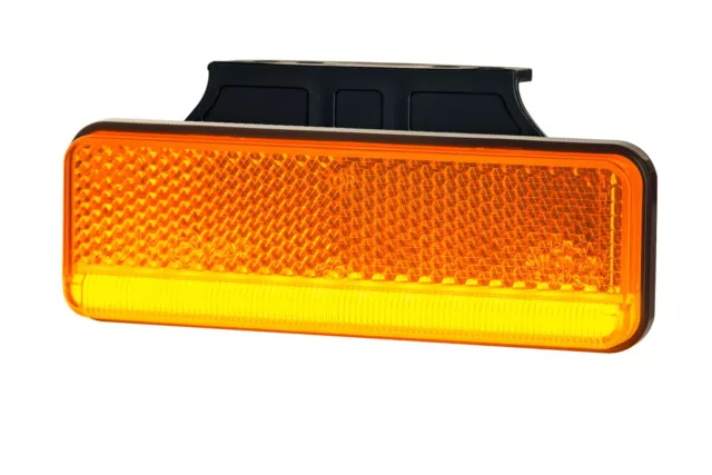 Seitenlampe LED Neon Orange 102x35mm Horpol für 12V / 24V LKW Anhänger