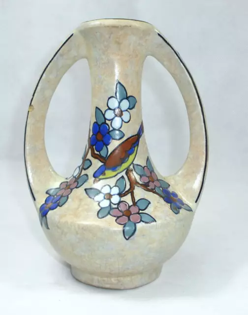 Rare Art Nouveau Vase en Céramique Vase Belgique Um 1900