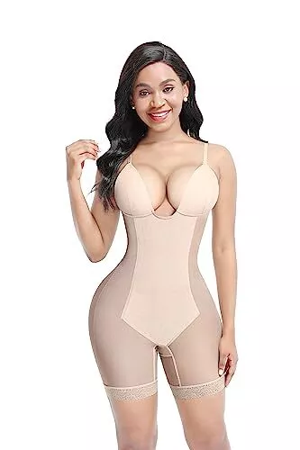 Lover-Beauty Womens Shapewear Bodysuit Butt Lifter Shorts Tummy Control