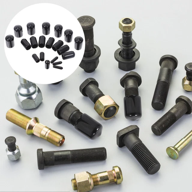 Cappucci In Gomma Per Viti Da 8mm - 50 Pezzi Nero, Protezione Anti Graffi - Foto 6