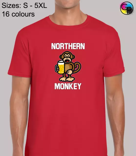 Northern Monkey Mens T Shirt Funny Football Fan Gift Present Idea Dad Husband