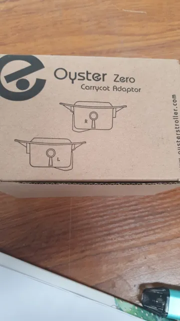 Adaptadores de adaptadores Oyster Zero Carrycot, gris oscuro - ¡en caja original!