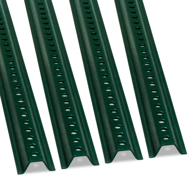Smartsign U-Channel Sign Post, 8' Tall, 1.12LB Medium Weight, Green Baked Enamel