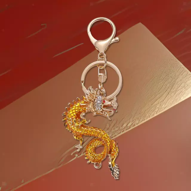 Chinese New Year Dragon Keychain Car Keychain Durable Coin Purse Decoration