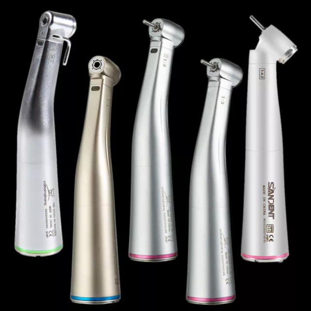 Dental Ti-Max 1:1 1:4.2 1:5 20:1 Fiber Optic LED/NoLED Contra Angle Handpiece UK