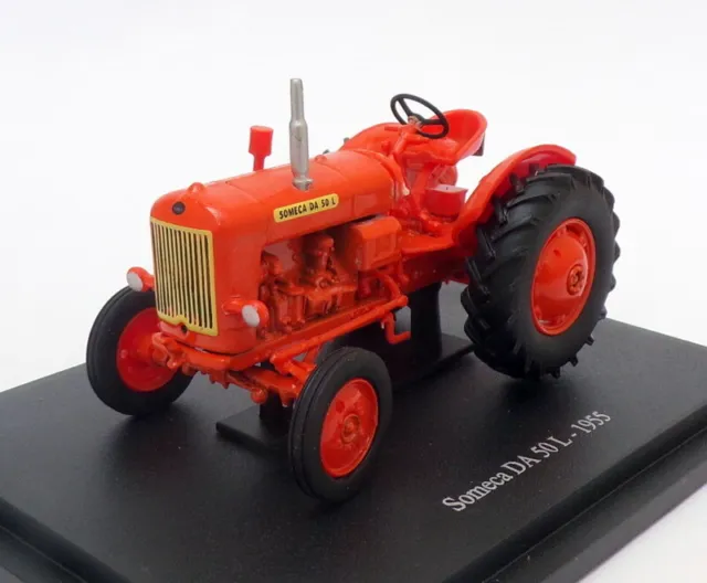 Hachette 1/43 Scale Model Tractor HT041 - 1955 Someca DA 50 L - Orange