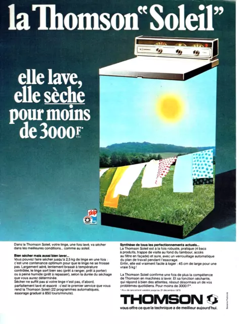 publicité Advertising 0521 1976 Calgon protège vie machine laver