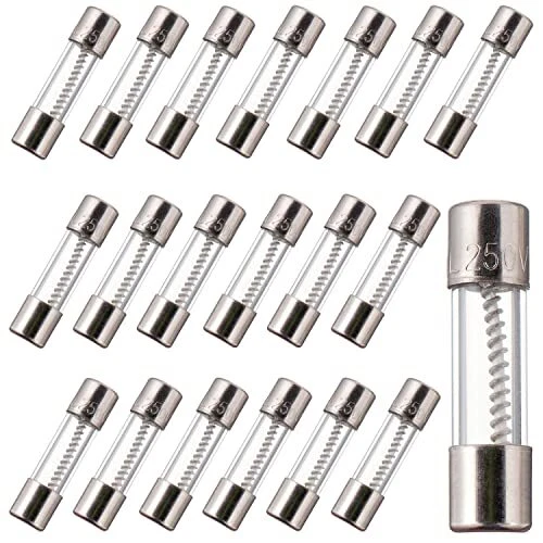 BOJACK T5AL250V 5x20 mm 5 A 250 V Fusibles à action lente 5 Ampère 250 Volt 0...
