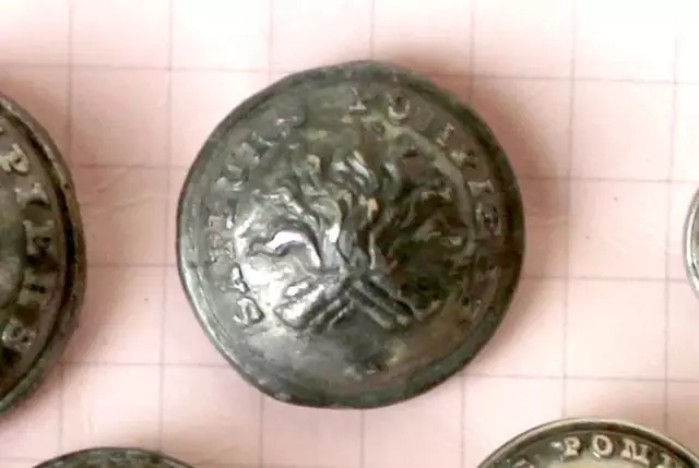 BOUTON SAPEURS POMPIERS - BUTTON UNIFORME ANCIEN -  A. GIROULT GRENADE 17mm/RARE