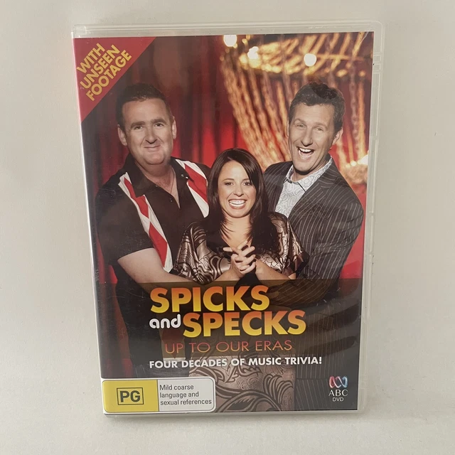 Spicks And Specks: Up To Our Eras (Region 4 DVD, 2008) - VGC - ABC DVD - PAL