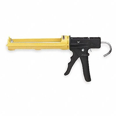 Dripless Caulk Gun: Cartridge, 10 oz For Container Size, 18:1, Revolving Half