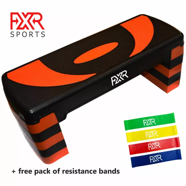 FXR Sports 2 / 3 / 4 / 5 Level Adjustable Aerobic Stepper and/or Step Blocks