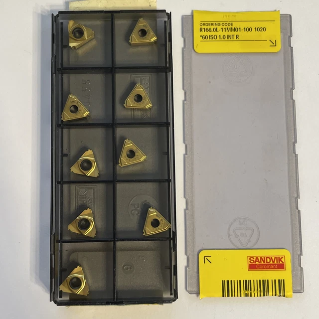 R166.0L-11MM01-100 1020 SANDVIK 1.0 Pitch Internal Right Threading 