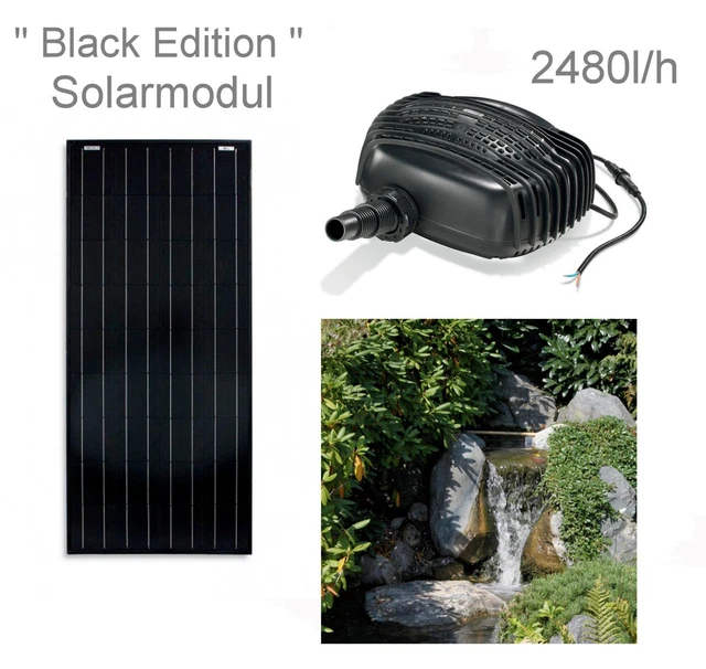 100W SOLAR TEICH Pumpe Gartenteich Tauch Bachlauf Garda Springbrunnen