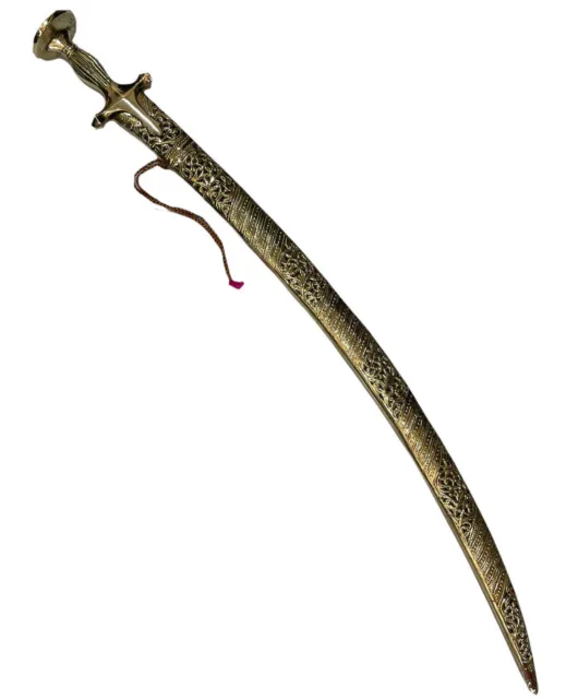 Ceremonial sword indian wedding  35 inch indian talwar with Brass scabbard