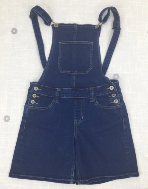 Hydraulic Lola Curvy Blue Denim Jean Shortalls Junior Womens Sz M  EUC