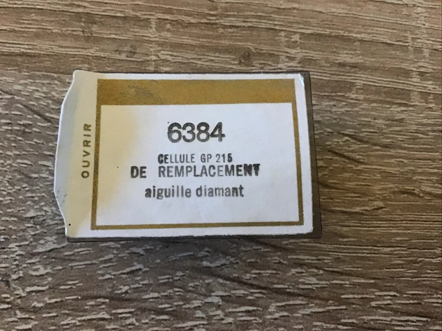6384 Diamant de remplacement PHILIPS GP 215 Stylus Needle