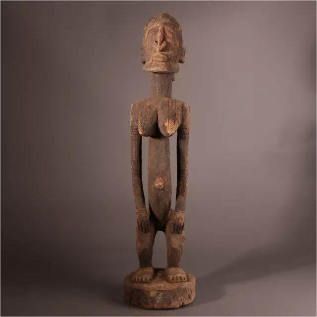 12364 Alte Figur eines Dogon Vorfahren Mali 62 cm