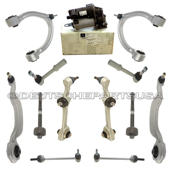MERCEDES W221 SUSPENSION COMPRESSOR Front UPPER LOWER Control Arm Ball ...