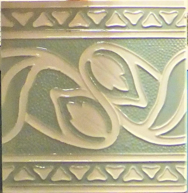 Villeroy & Boch Mettlach Art Nouveau Tile, Circa 1900-1910