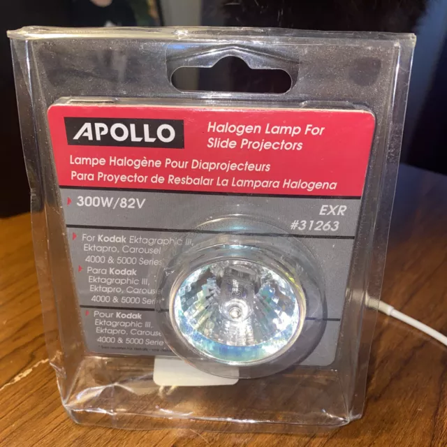 APOLLO EXR #31263 300W 82V Halogen Lamp for Kodak Ektagraphic Slide Projectors