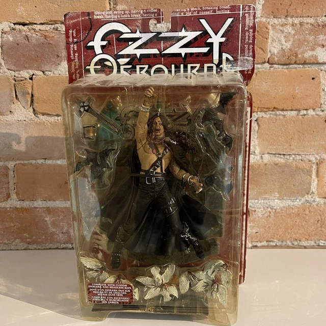 1999 Ozzy Osbourne Figure Mcfarlane Toys + Diorama and Headless Bats *New Sealed