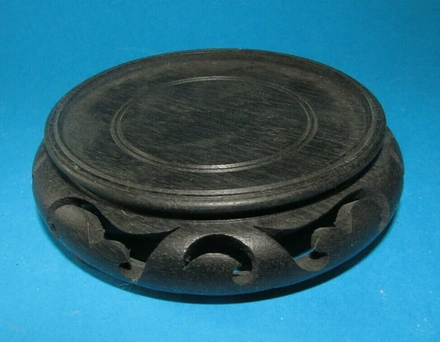 socle en bois vase chinois chine antique chinese wood stand base
