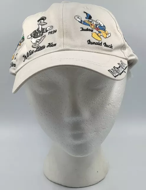 Vintage Rare Walt Disney World Many Faces of Donald Duck Hat Cap Embroidered...