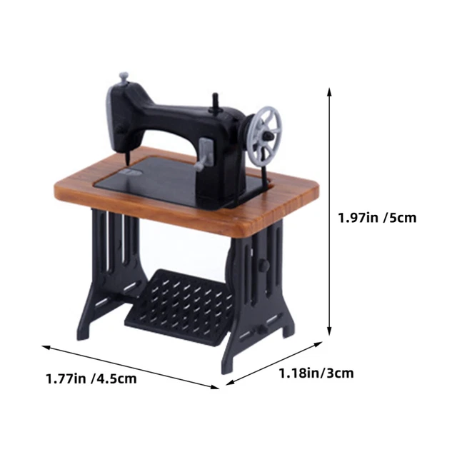 TINY SEWING MACHINE Kids Pretend Play Toy Doll Tailor Model £9.49