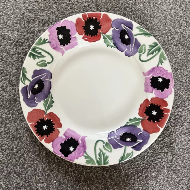Emma Bridgewater Liberty London Purple Plum Poppies 10.5" Dinner Plate Brand New