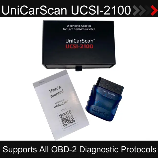 UniCarScan UCSI-2100 OBD2 Bluetooth Scanner BimmerCode & MotoScan BMW Motorrad
