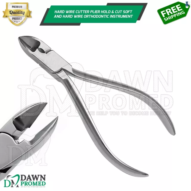 Hard Wire Cutter Plier Dental Orthodontic Instrument 15 Degree CVD German Grade