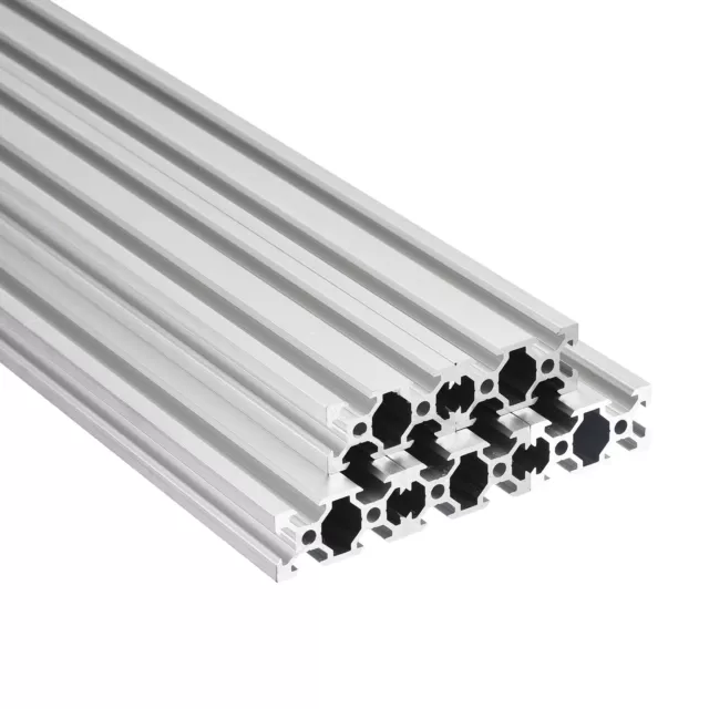 V Slot 2040 Aluminum Extrusion 5 Pcs 1000mm 39 Inch Length Anodized Rail White