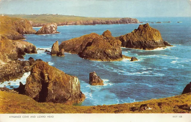 Kynace Cove and Lizard Head Cornwall c1958 Postcard (E914)