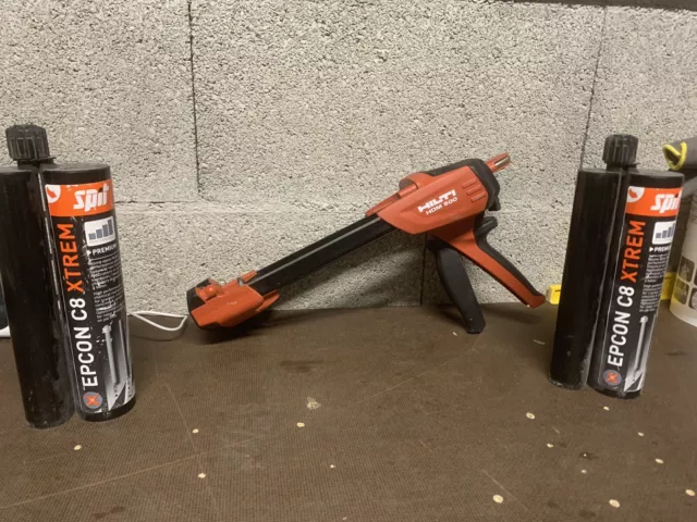 Pistolet Hilti HDM 500 avec résine époxy