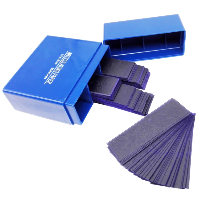 1x Dental Articulating Paper Lab Products Teeth Care Blue Strips 300 Sheets