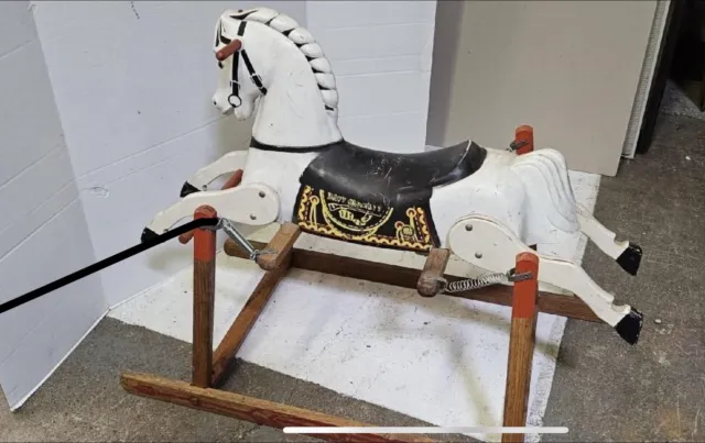 Vintage Davy Crockett Rocking Horse - Rich Toys Inc