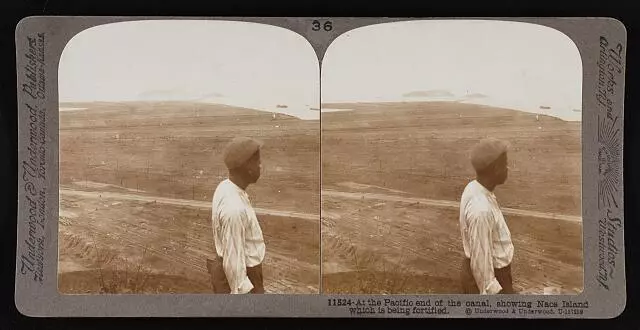 Panama At the Pacific end of the canal, showing Naos Island which - Old Photo