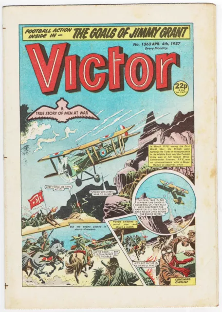 Victor comic #1363 4th April 1987 - Combined P&P