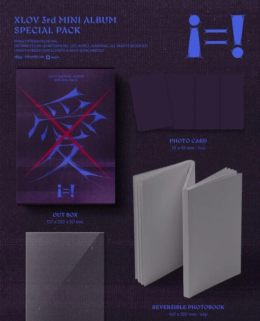 XLOV 3RD MINI Album [i=!] SPECIAL PACK Ver. CD+P.Book+P.Card+Poster ...