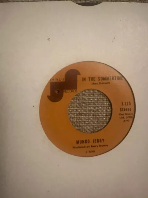 Mungo Jerry-In The Summertime (7” Single 1970 US Import)