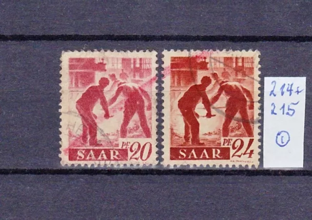 saargebiet bis 1934: Mi. Nr.  214-15 gestempelt 