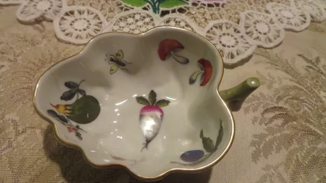 Herend Fruit Porcelain Leaf Dish Hungary