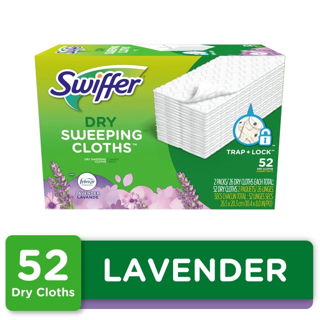 Swiffer Sweeper Dry Sweeping Pad Floor Mopping Cleaning Refills ~ Lavender 52 Ct 4