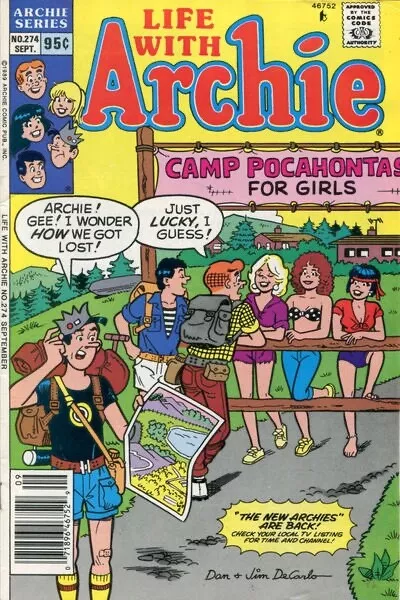 LIFE WITH ARCHIE #274 VG, Newsstand, Archie Comics 1989 Stock Image