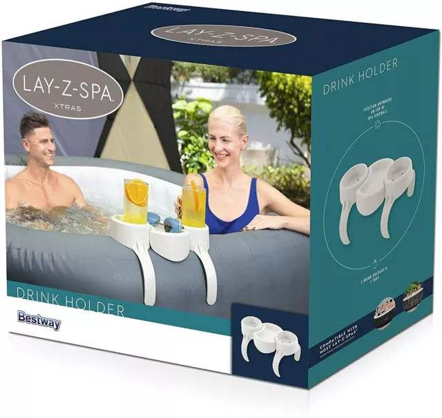 Bestway Lay-Z Spa Hot Tub Accessories 2X Cup Drinks Holder & Snack Tray