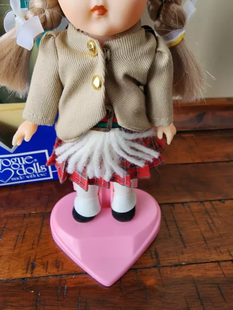 Vintage 1980s Vogue Ginny Doll Wee Willie Winkie Costume Shirley Temple Stand 3