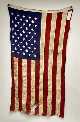 Vintage Valley Forge ‘Challenger’ 50 Star American Flag 100% Cotton Bunting